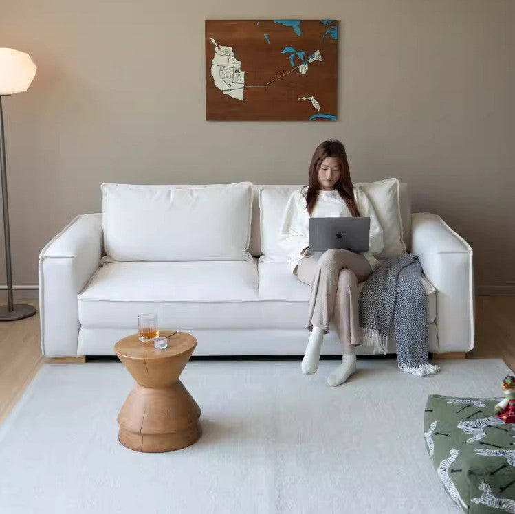 Nordic Minimalism Chenille Fabric Floor Sofa Bed