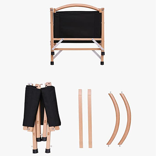 Outdoor Camping Folding Solid Wood Kermit Chair