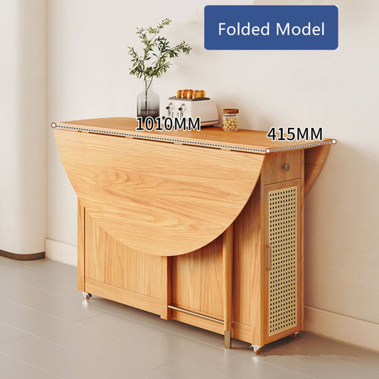 double drop leaf round table