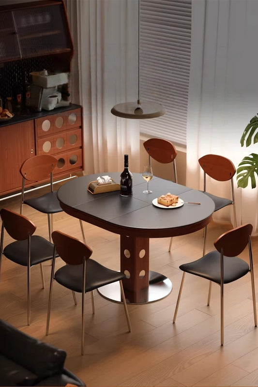 55" Round Extendable Dining Table with Solid Boxwood 2026