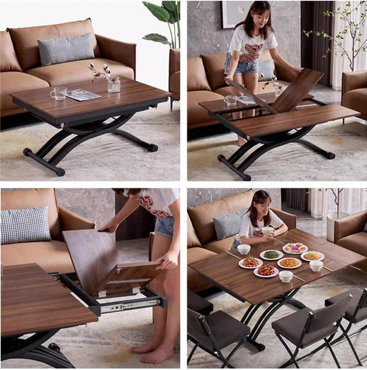 Multifunction 2-In-1 Coffee Table and Dining Table -- FURNITURE -
