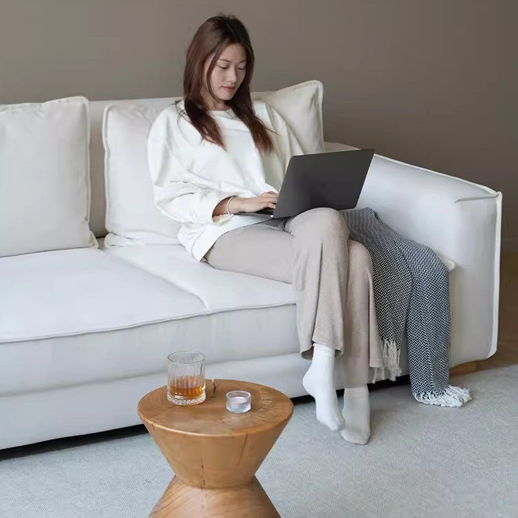 Nordic Minimalism Chenille Fabric Floor Sofa Bed