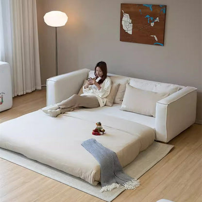 Nordic Minimalism Chenille Fabric Floor Sofa Bed