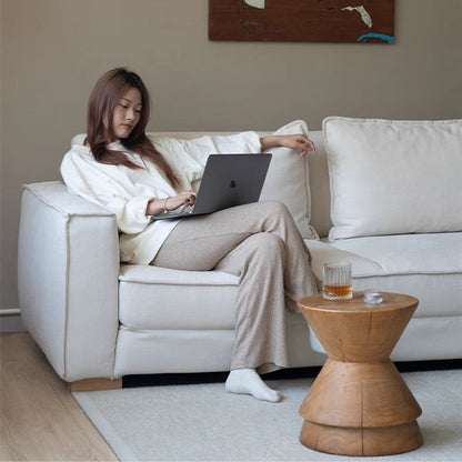 Nordic Minimalism Chenille Fabric Floor Sofa Bed