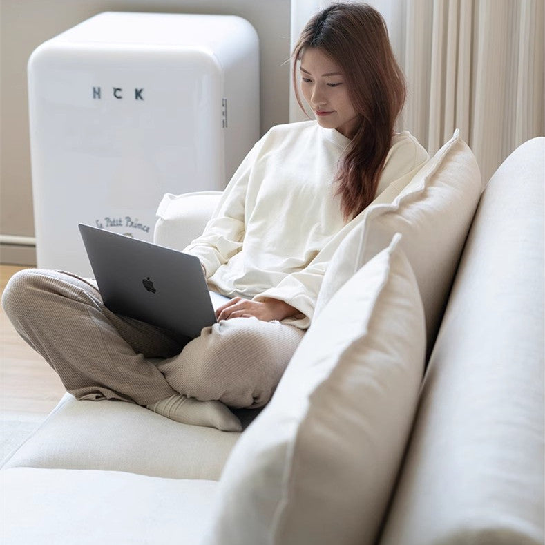 Nordic Minimalism Chenille Fabric Floor Sofa Bed