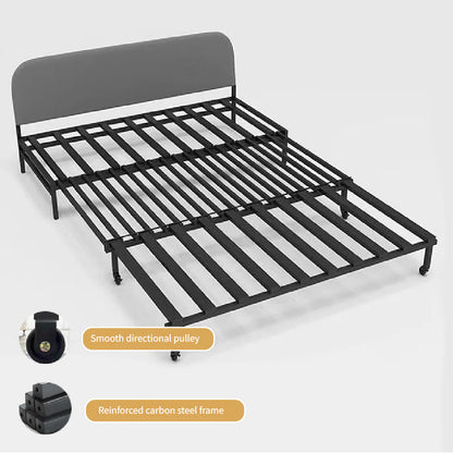 Japanese Style 2-in-1 Folding Sofa Bed with Storage, Pet-Friendly Fabric, Solid Wood Frame