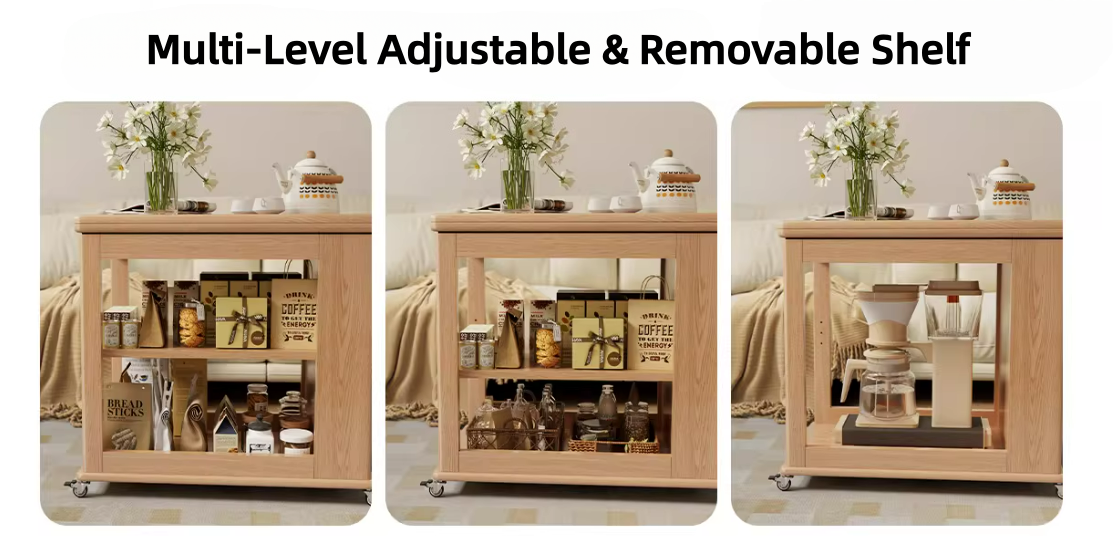 Product features: multi-layer storage, 260 lbs capacity, mobile design