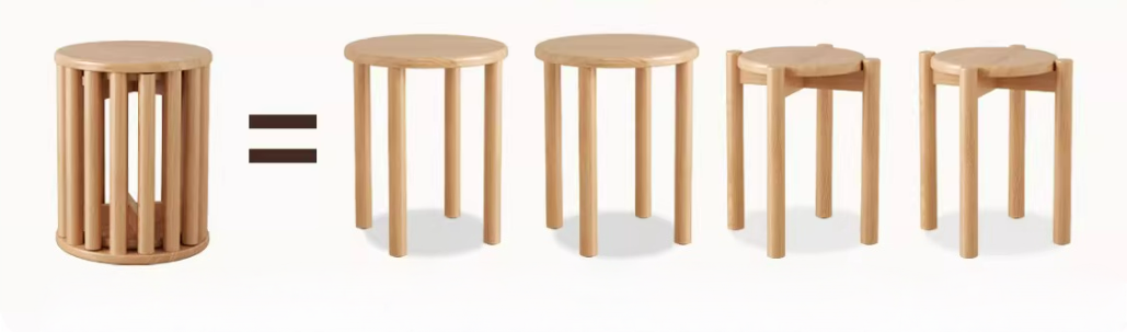 Foldable side table cart dimensions and size specifications
