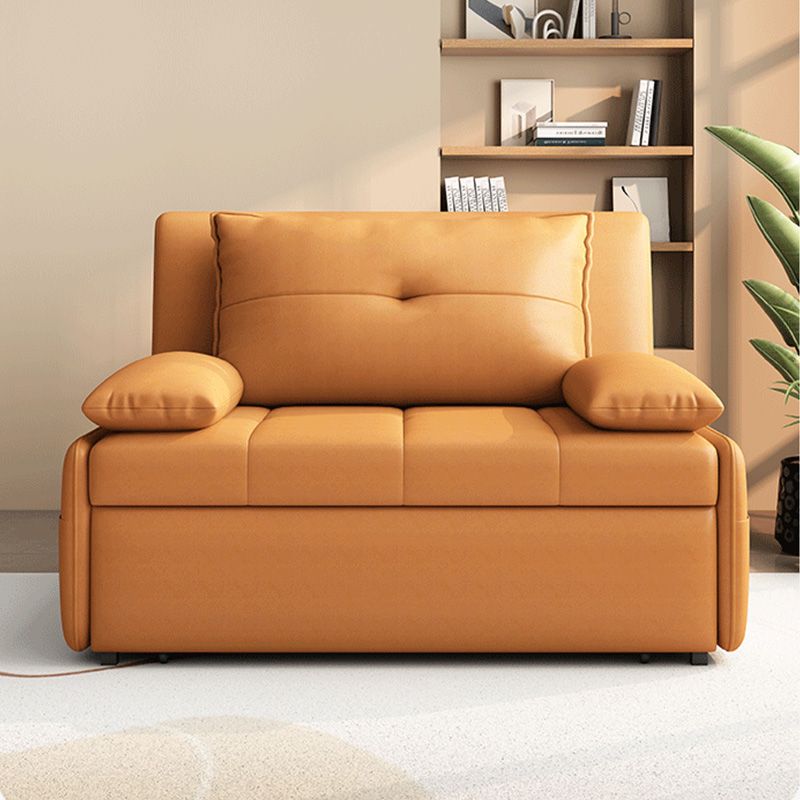 Leathaire Pull Out Sofa Bed with Underneath Storage Drawer