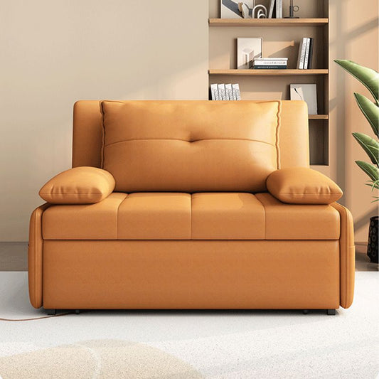 Leathaire Pull Out Sofa Bed with Underneath Storage Drawer