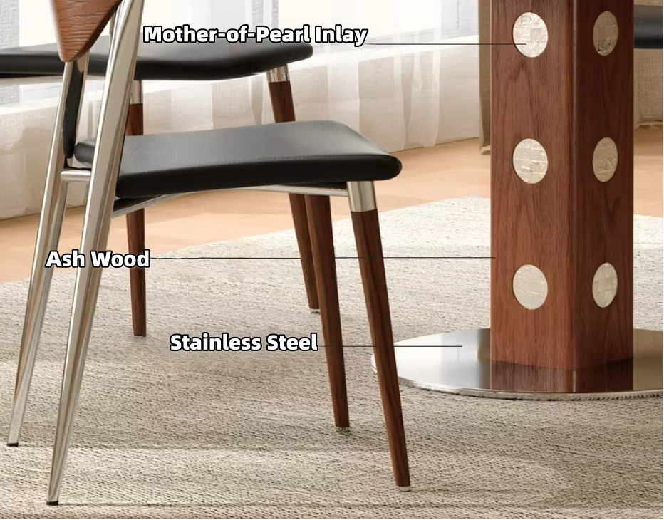 51" Round Foldable Dining Table with Ash Wood 2026