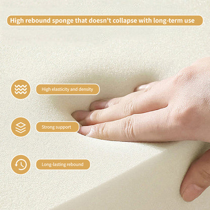 Japanese Style 2-in-1 Folding Sofa Bed with Storage, Pet-Friendly Fabric, Solid Wood Frame