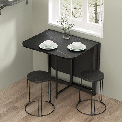 Double Drop Leaf Space Saving Folding Table