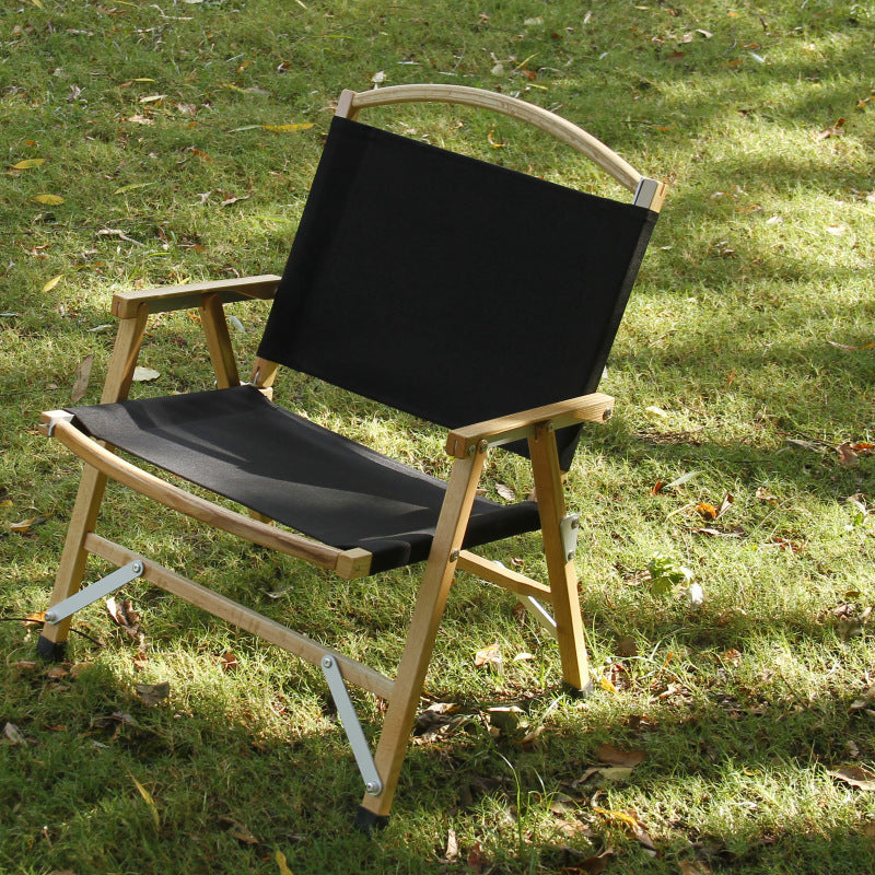 Outdoor Camping Folding  Solid Wood Kermit Chair