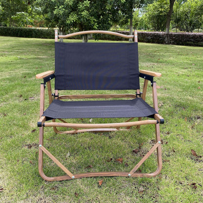 Wood Grain Heat Transfer Process Aluminum Folding Portable Kermit Chair