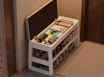 Shoe Bench with Storage for Entryway | Bench with Shoe Storage Underneath