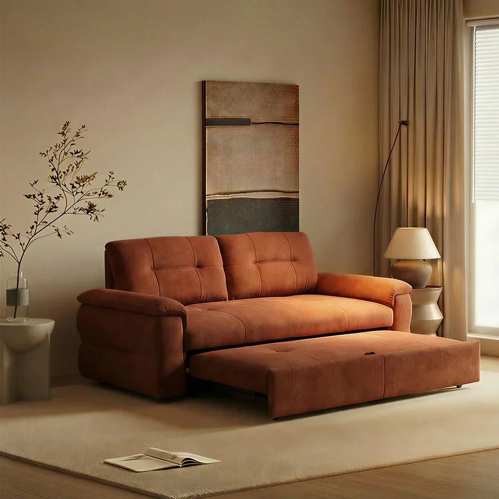 Chinese Style BE MY HOME Pull-Out Sofa Bed for Small Spaces with Pet-Friendly Fabric -- SOFA BED -