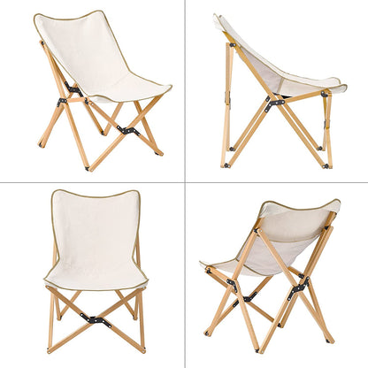 Outdoor Folding Wood Butterfly Chair