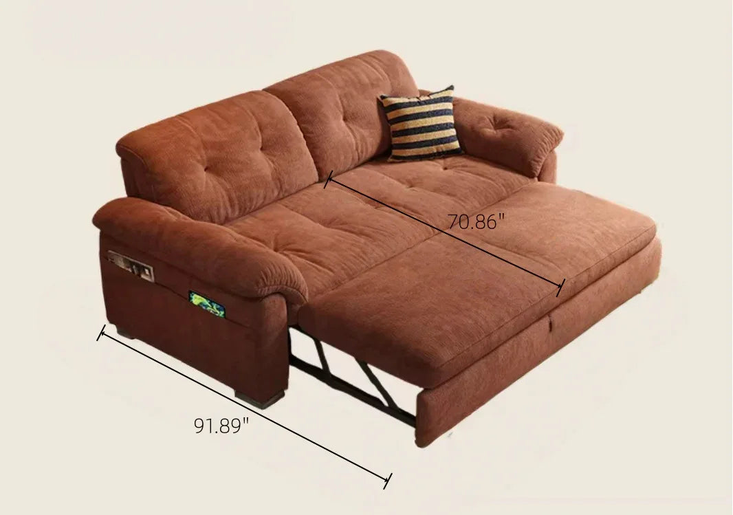 Chinese Style BE MY HOME Pull-Out Sofa Bed for Small Spaces with Pet-Friendly Fabric -- SOFA BED -