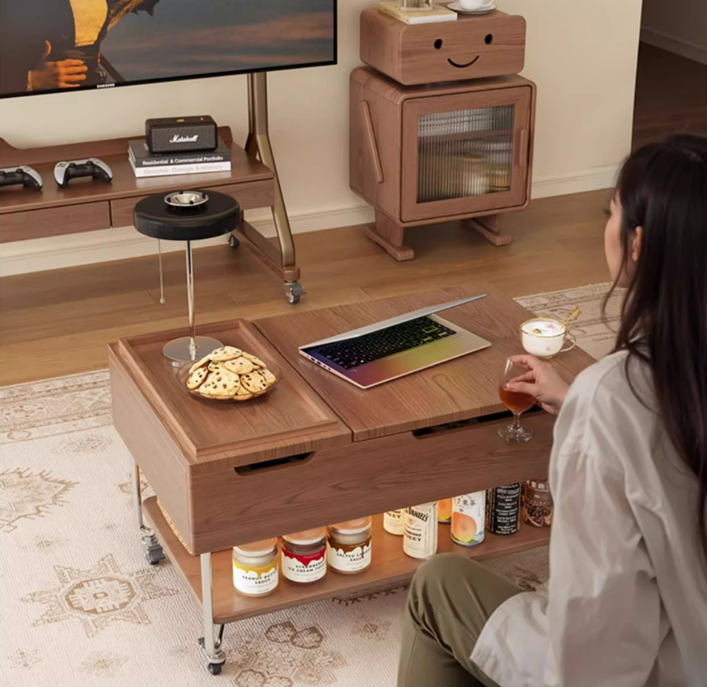 Lift-top coffee table dimensions and measurements for apartment living room
