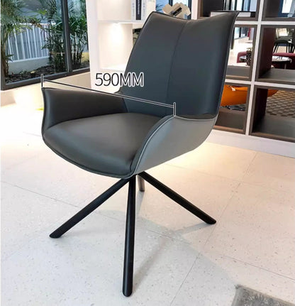 Rotating Extendable Rock Slab Top Dining Table