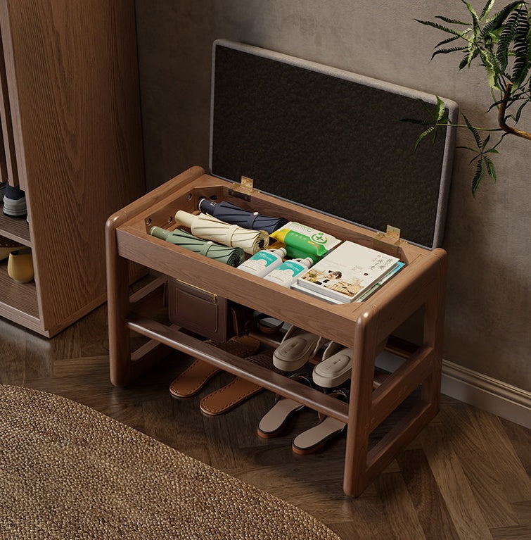 Shoe Bench with Storage for Entryway | Bench with Shoe Storage Underneath