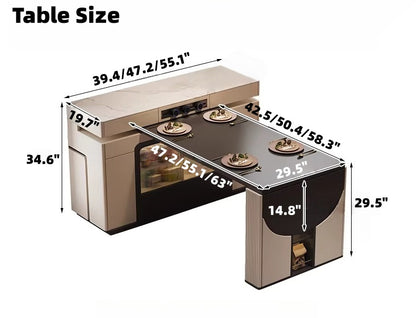 Kitchen Island Dining Set for Small Spaces and Chair Storage
