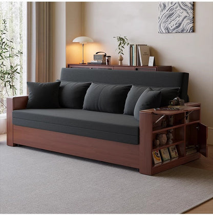 Multifunction Sofa Bed with Remote Controlled Lifting Coffee Table