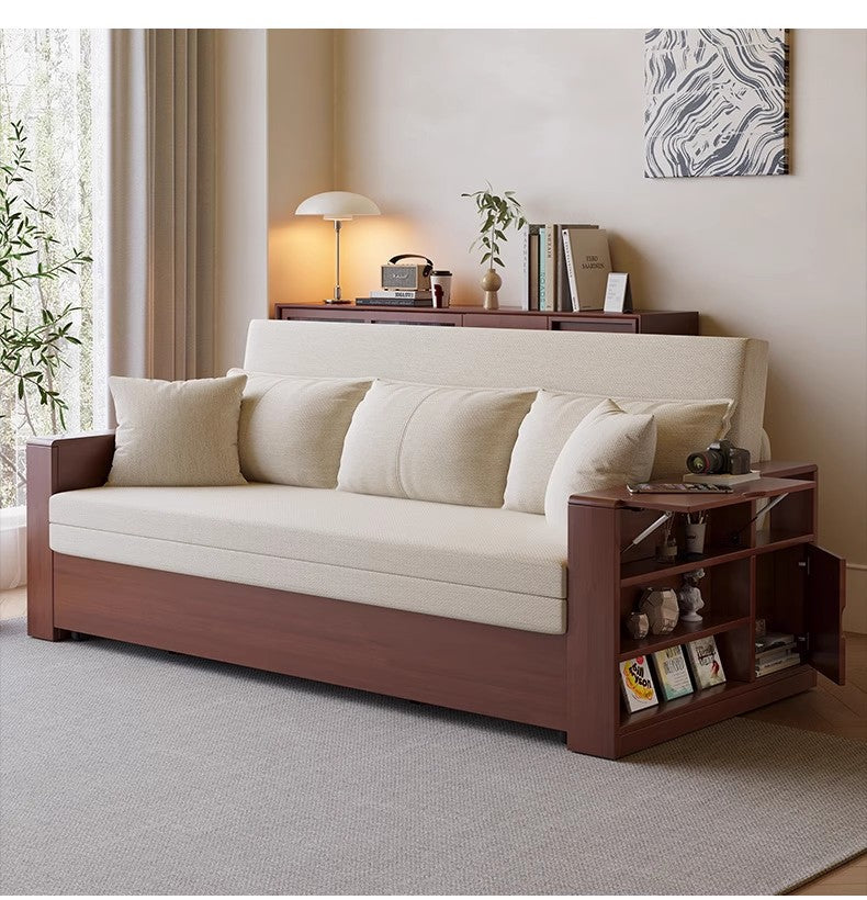 Multifunction Sofa Bed with Remote Controlled Lifting Coffee Table