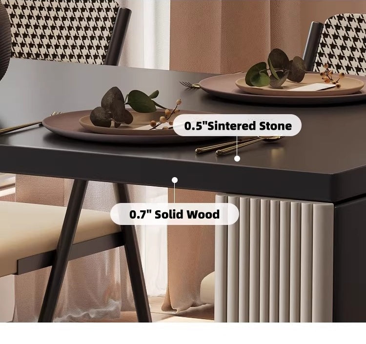 Kitchen Island Dining Set for Small Spaces and Chair Storage