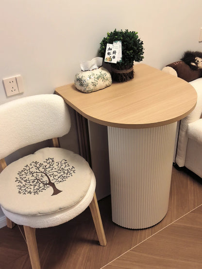 Oval Extendable Dining Table for Small Apartment | 2 to 6 Extendable Dining Table Set