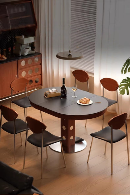 55" Round Extendable Dining Table with Solid Boxwood 2026