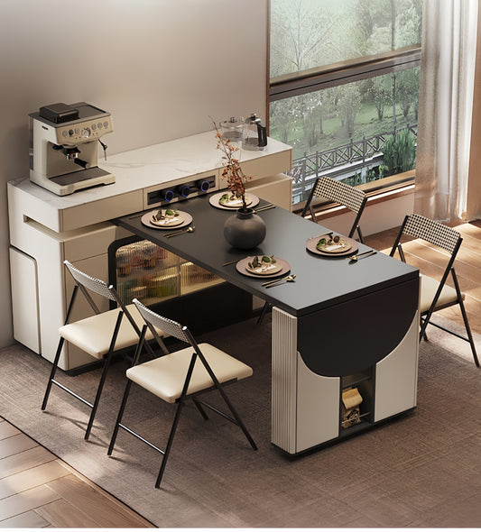 Kitchen Island Dining Set for Small Spaces and Chair Storage