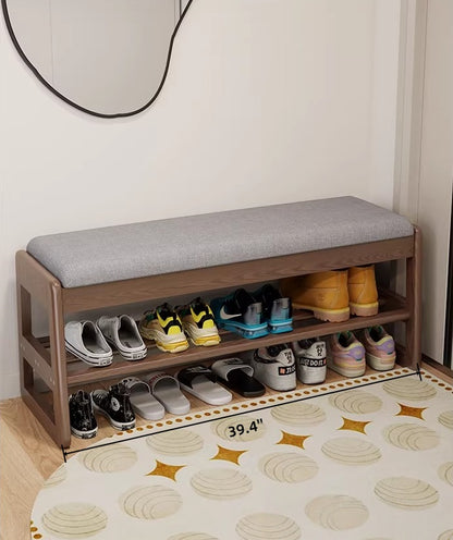 Shoe Bench with Storage for Entryway | Bench with Shoe Storage Underneath