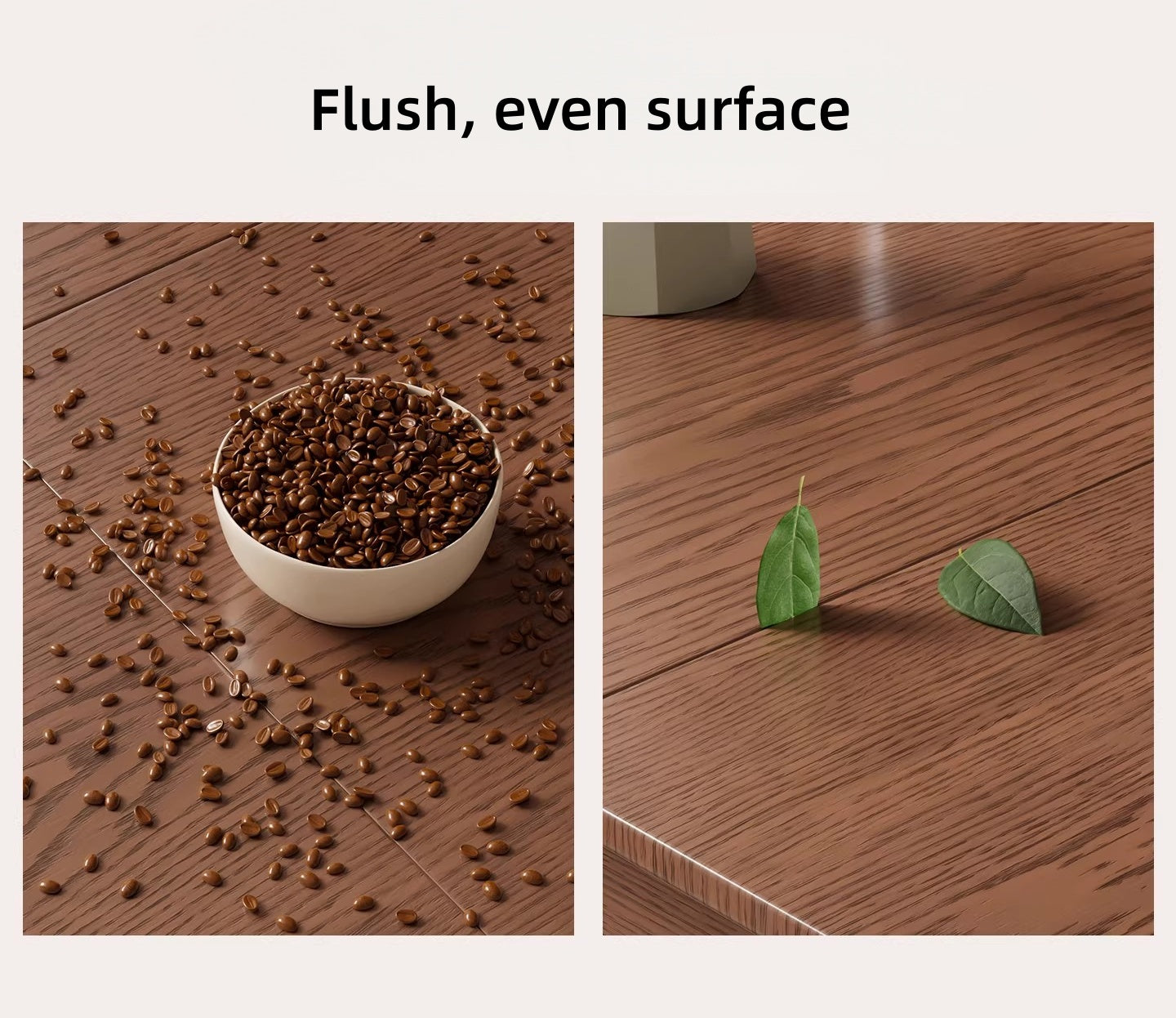 Solid Rubber Wood Expandable Folding Dining Table for Apartments