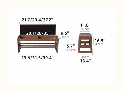 Shoe Bench with Storage for Entryway | Bench with Shoe Storage Underneath