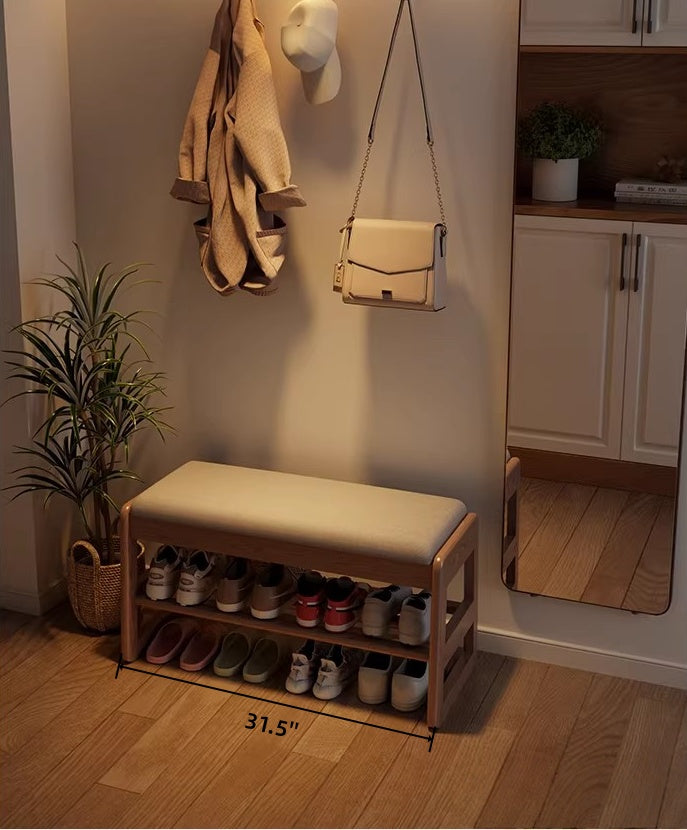 Shoe Bench with Storage for Entryway | Bench with Shoe Storage Underneath