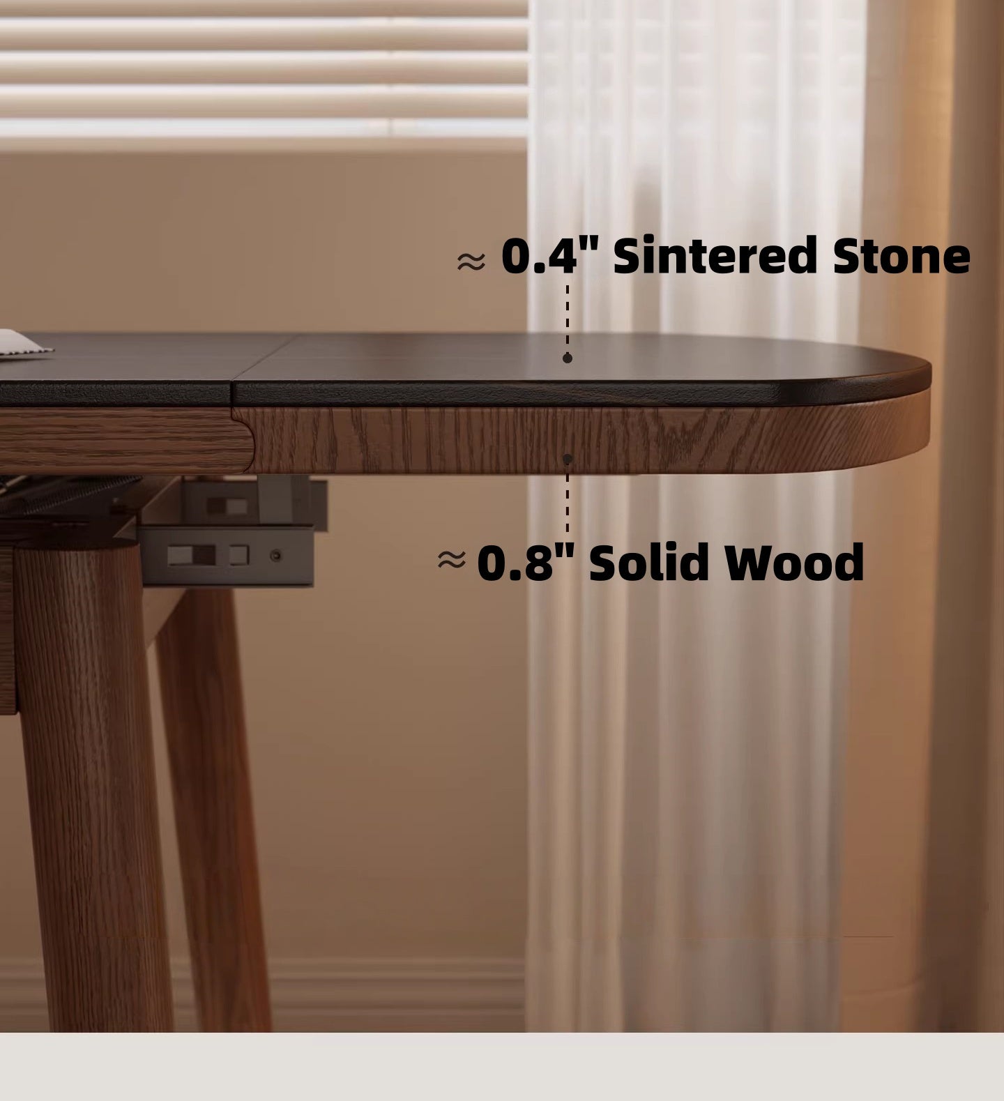 39" Solid Wood Extendable Dining Table for Small Spaces