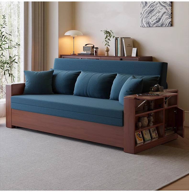 Multifunction Sofa Bed with Remote Controlled Lifting Coffee Table