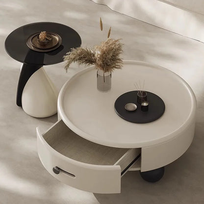 Modular coffee table set with easy-to-clean surface and modern design