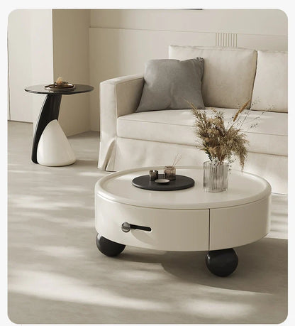  Space-saving coffee table with MDF core and scratch-resistant construction
