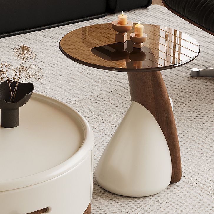 Space-saving modular coffee table with hidden storage compartment and matte black finish
