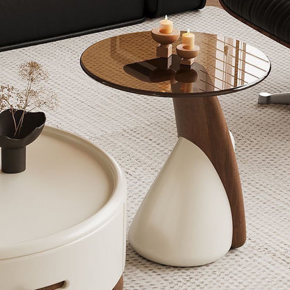 Space-saving modular coffee table with hidden storage compartment and matte black finish