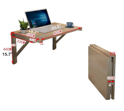 Wall Mounted Fold Down Table for Small Apartment Living