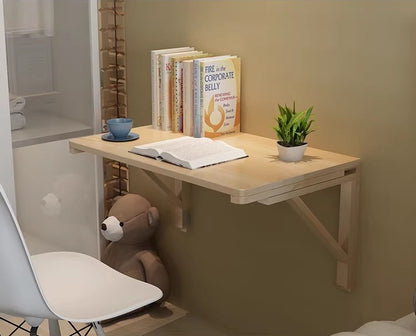 Wall Mounted Fold Down Table for Small Apartment Living