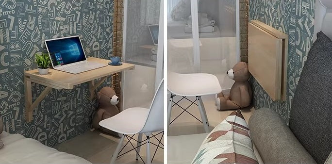 Wall Mounted Fold Down Table for Small Apartment Living