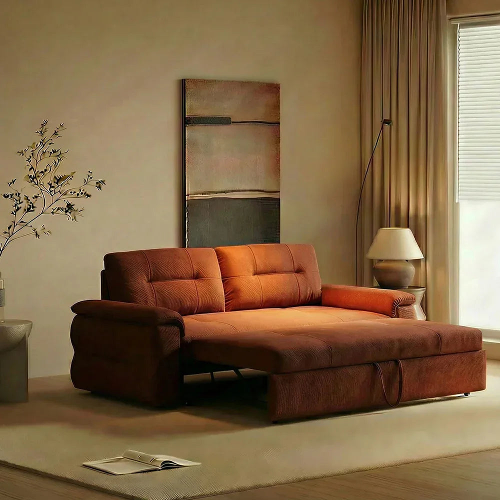 Chinese Style BE MY HOME Pull-Out Sofa Bed for Small Spaces with Pet-Friendly Fabric -- SOFA BED -