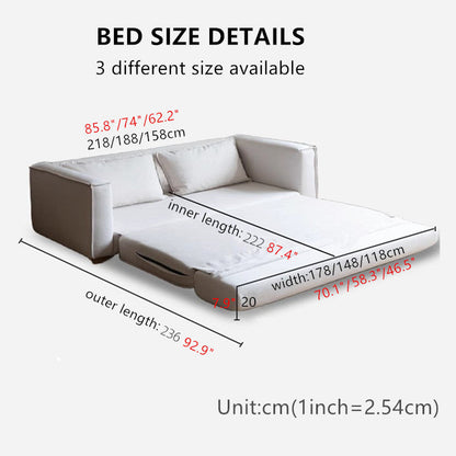 Nordic Minimalism Chenille Fabric Floor Sofa Bed