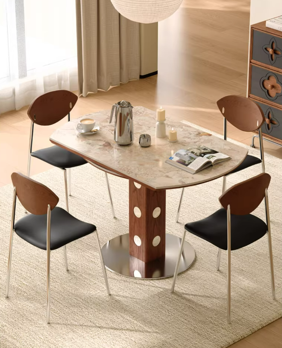 51" Round Foldable Dining Table with Ash Wood 2026