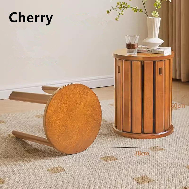 4-in-1 Solid Wood Stools